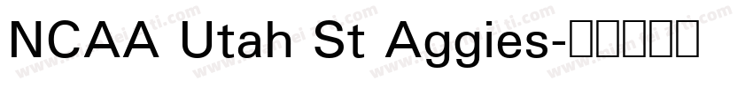 NCAA Utah St Aggies字体转换